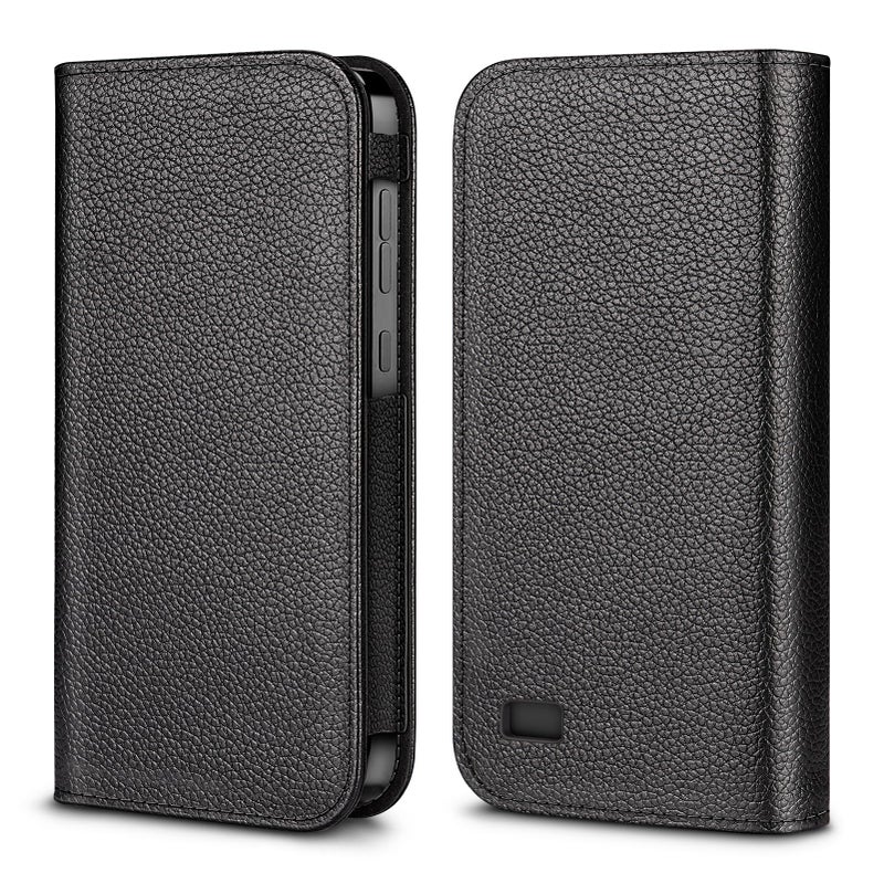 MEDMAX PU Leather Protective Case for Omnipod 5, Lightweight Protective Diabetic Storage Carrying Case for Omnipod 5 Device (Black)